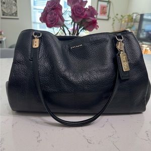 Coach Black Leather Shoulder Bag